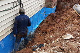 Exterior Drainage system- Newton, NJ- EcoDry Waterproofing