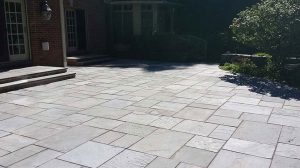 Installation of Bluestone patio | Eco-Dry Waterproofing